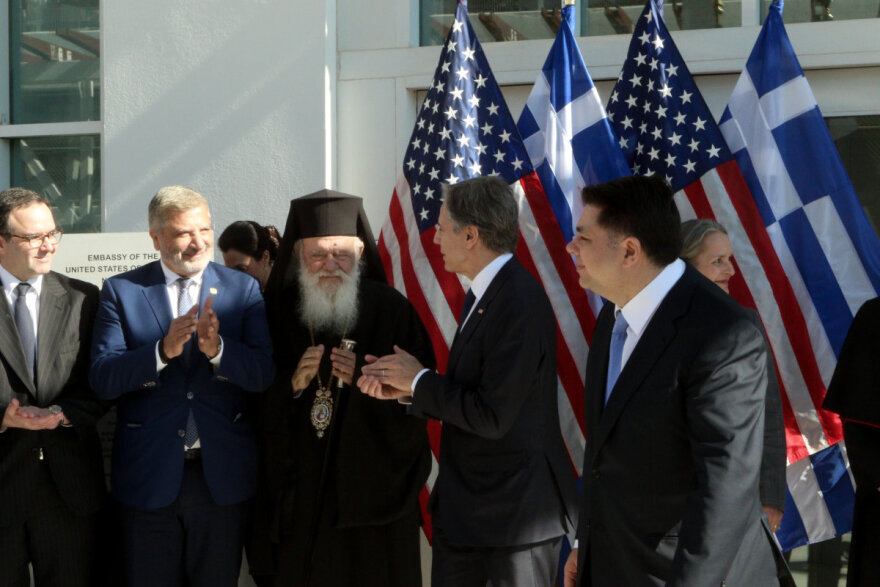 Ο Μπλίνκεν εγκαινίασε τη νέα πτέρυγα της αμερικανικής πρεσβείας - Δείτε φωτογραφίες