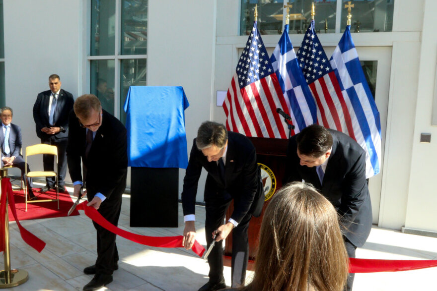 Ο Μπλίνκεν εγκαινίασε τη νέα πτέρυγα της αμερικανικής πρεσβείας - Δείτε φωτογραφίες