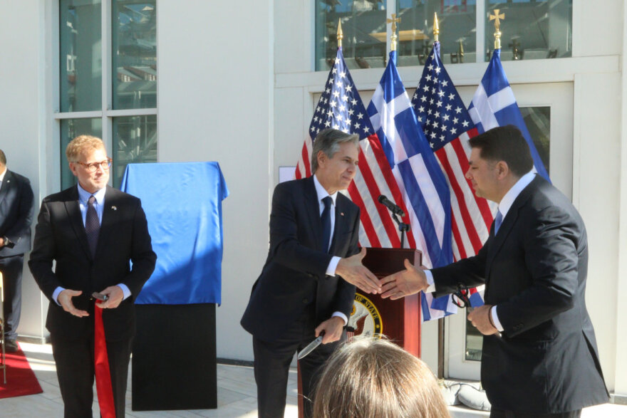 Ο Μπλίνκεν εγκαινίασε τη νέα πτέρυγα της αμερικανικής πρεσβείας - Δείτε φωτογραφίες