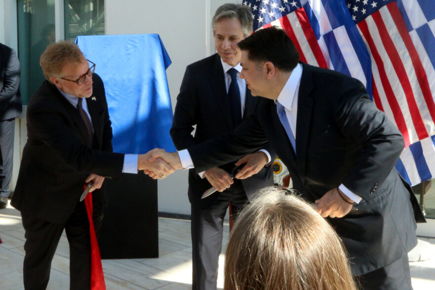 Ο Μπλίνκεν εγκαινίασε τη νέα πτέρυγα της αμερικανικής πρεσβείας - Δείτε φωτογραφίες