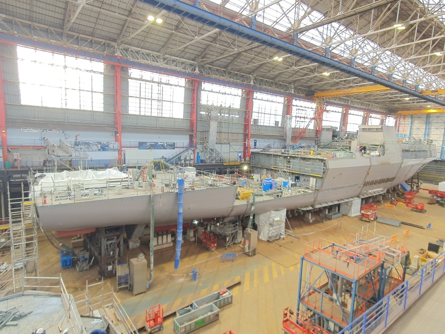 Νέες φωτογραφίες από την ελληνική φρεγάτα Belh@rra που ναυπηγείται στο Λοριάν 