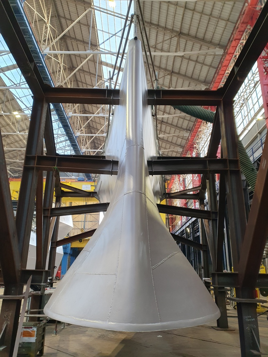 Νέες φωτογραφίες από την ελληνική φρεγάτα Belh@rra που ναυπηγείται στο Λοριάν 