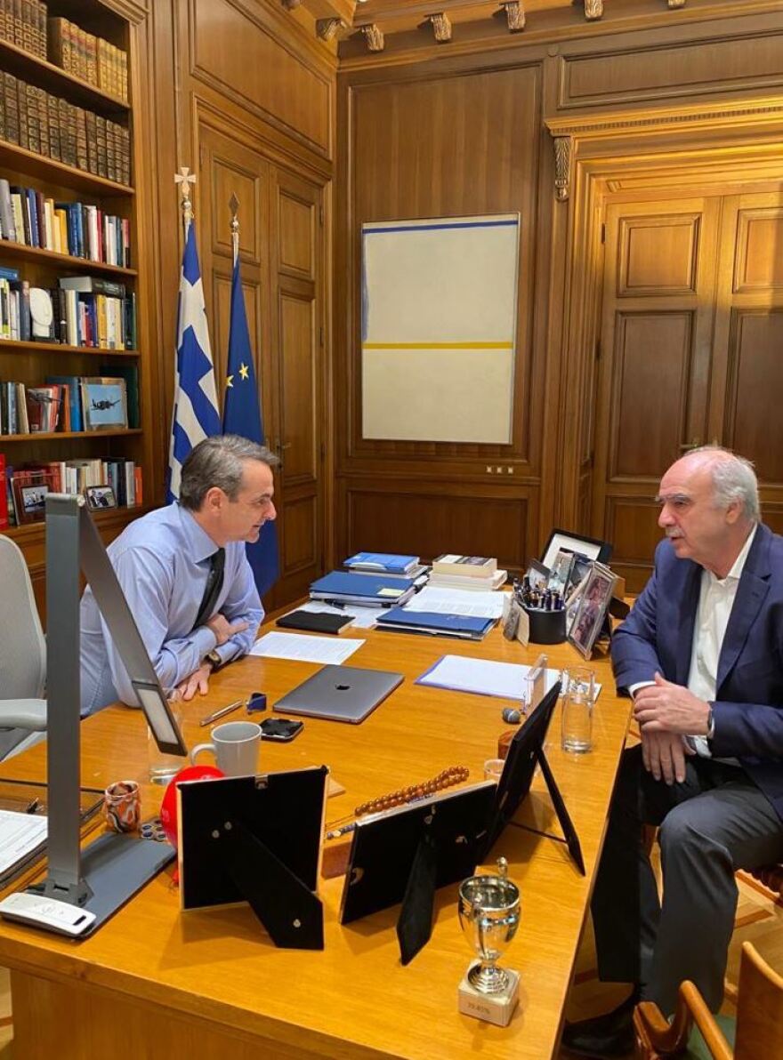 Μητσοτάκης: Συναντήθηκε στο Μαξίμου με τον Μεϊμαράκη