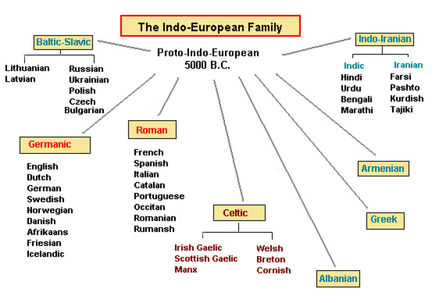 Η ελληνική και η σχέση της με τις άλλες ινδοευρωπαϊκές γλώσσες 