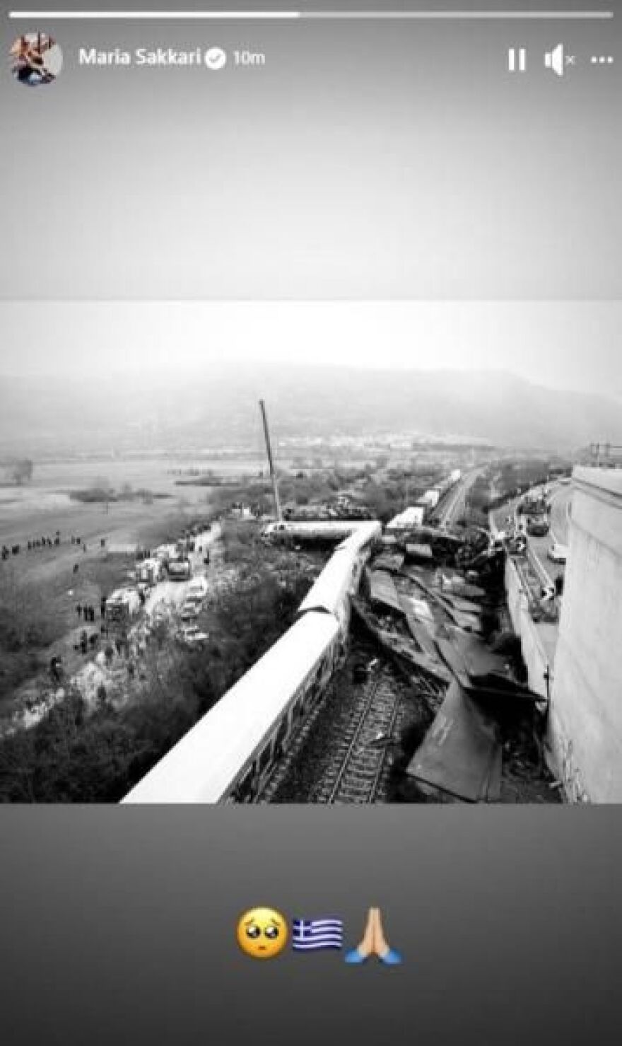 Σύγκρουση τρένων στη Λάρισα: Το μήνυμα της Σάκκαρη 