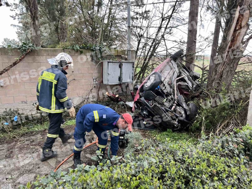 Θανατηφόρο τροχαίο στη Λάρισα - Εντοπίστηκε νεκρός ώρες μετά ο 29χρονος οδηγός