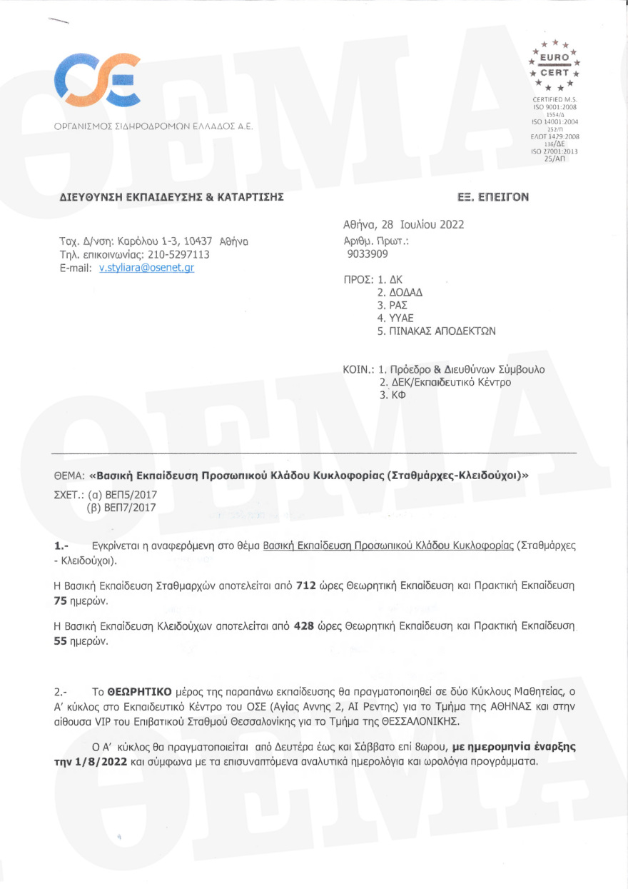 Σύγκρουση τρένων: Η «ιστορία» του μοιραίου σταθμάρχη Λάρισας στον ΟΣΕ