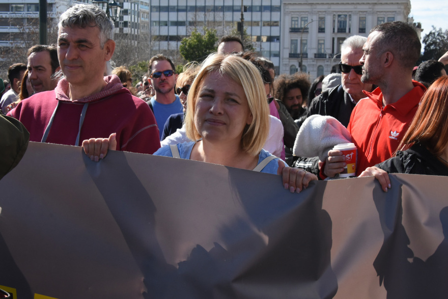 Πορεία για τα Τέμπη: Οι Έλληνες ηθοποιοί στο συλλαλητήριο - Δείτε φωτογραφίες και βίντεο