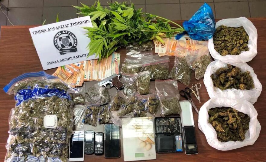 Επιχείρηση της Ασφάλειας Τρίπολης για διακινητές κάνναβης στην Αθήνα