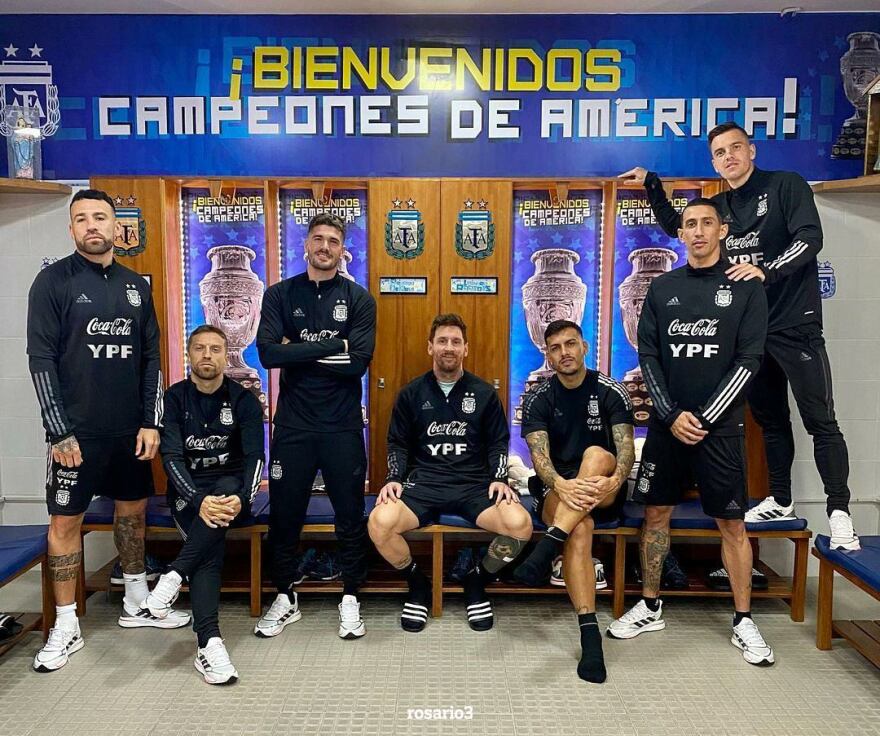 Ο Μέσι και η παρέα του στην πρώτη φωτογραφία μετά το Μουντιάλ