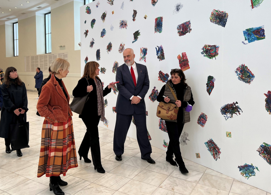 Ο καλλιτέχνης Έντι Ράμα - Η έκθεση «Improvisations» με τα έργα του στο Ζάππειο Μέγαρο (φωτογραφίες)