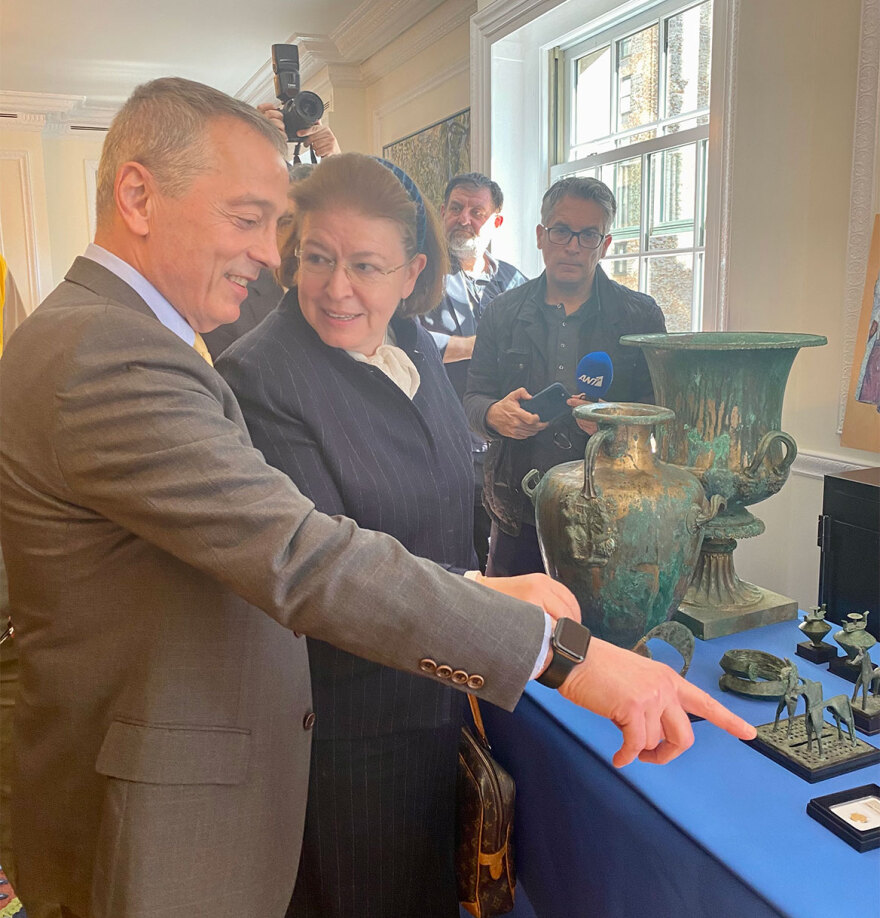 Επαναπατρίζονται 29 πολύτιμες  αρχαιότητες από τις Ηνωμένες Πολιτείες