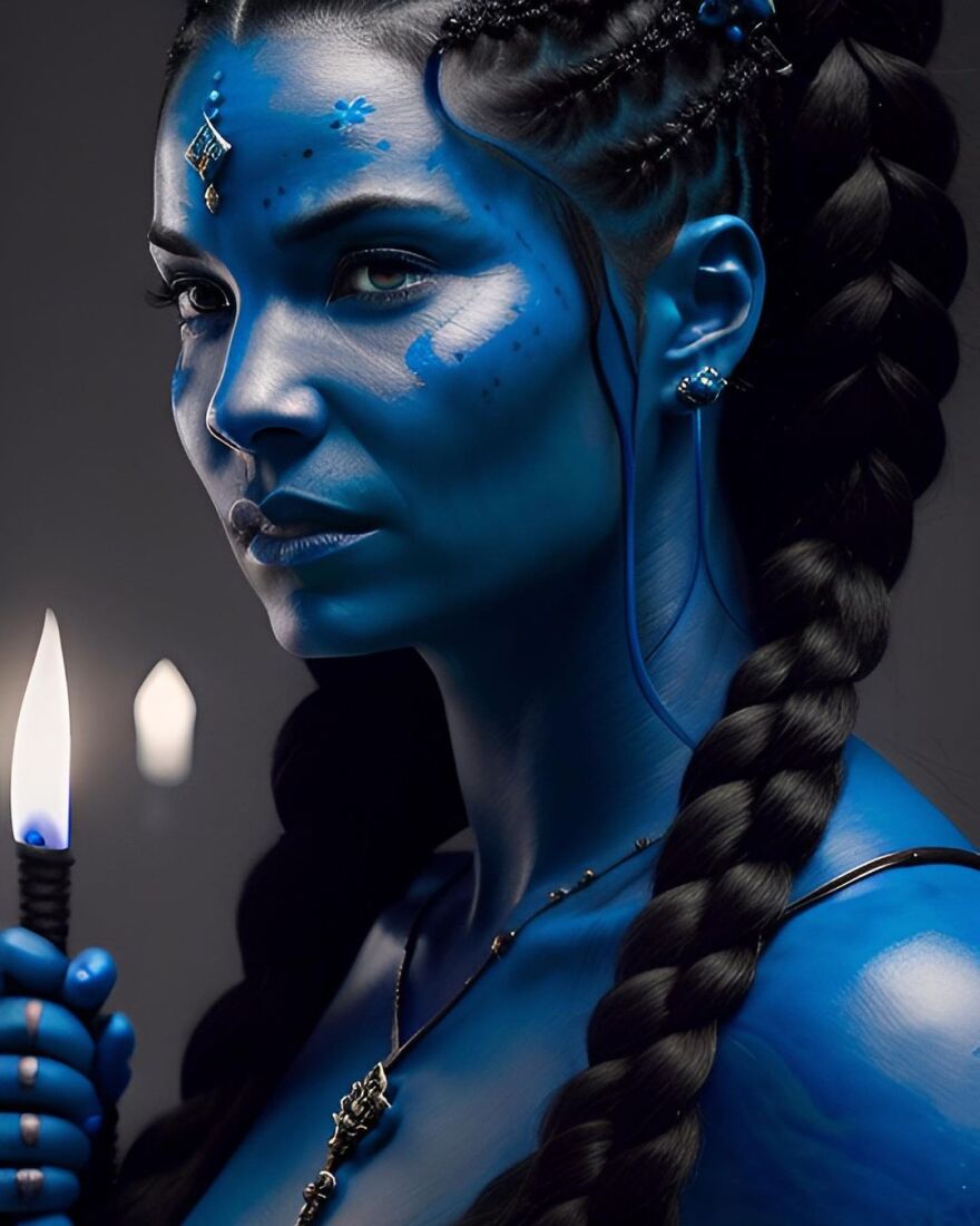 Μαρία Κορινθίου: Μεταμορφώθηκε σε Avatar - Δείτε φωτογραφίες