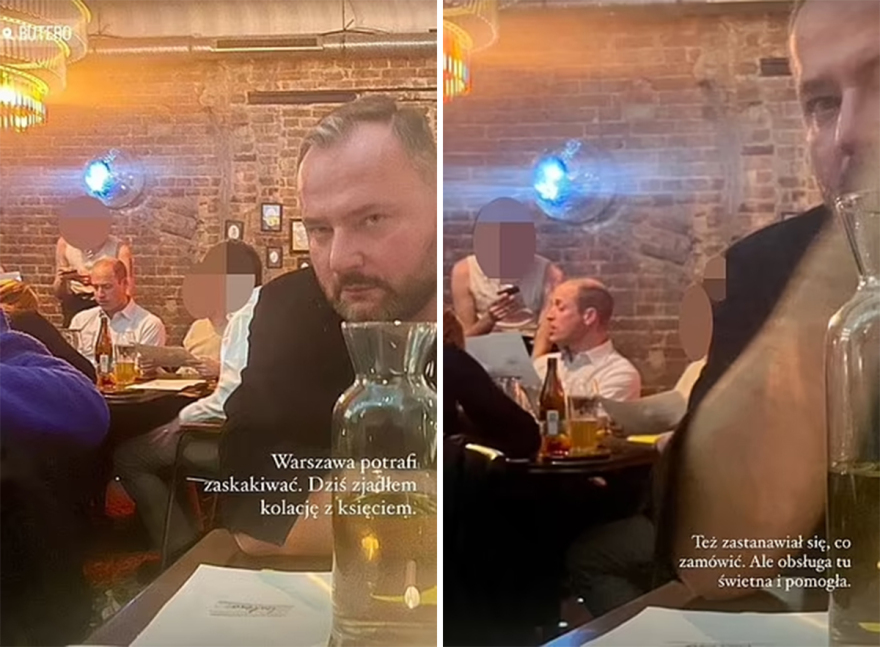 Πρίγκιπας Γουίλιαμ: Έφαγε σε εστιατόριο για γκέι στην Βαρσοβία