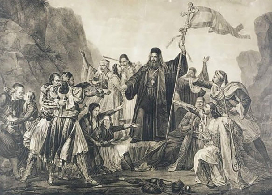 Τα γεγονότα πριν την 25η Μαρτίου 1821, η επανάσταση στην Πάτρα και η Αγία Λαύρα