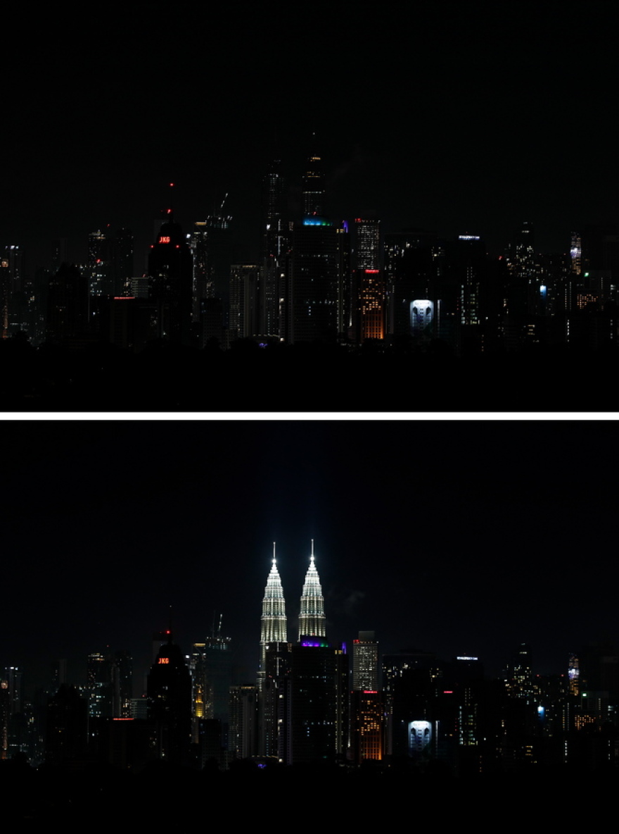 H «Ώρα της Γης»: Η Ακρόπολη και η Βουλή έσβησαν τα φώτα τους - Δείτε φωτογραφίες