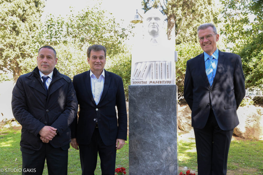 Τα αποκαλυπτήρια της νέας προτομής του Χρήστου Μαλεβίτση στον Δήμο Φιλοθέης -  Ψυχικού