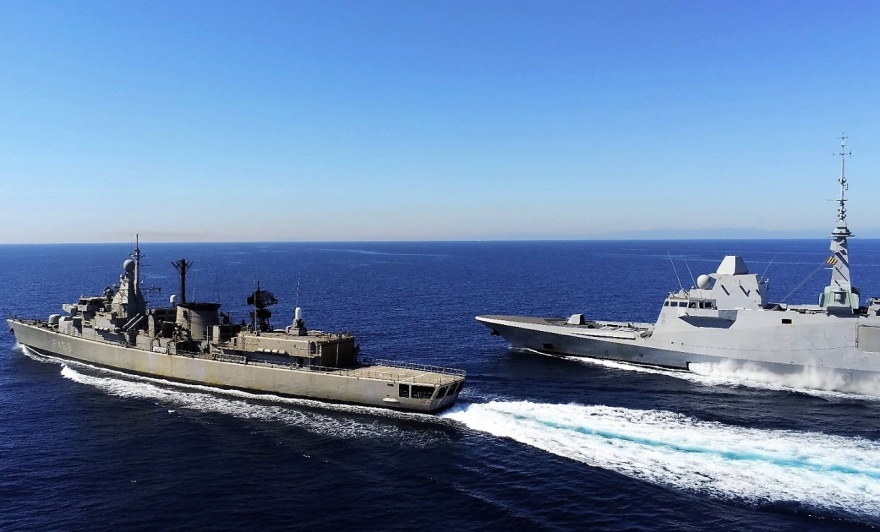 Συνεκπαίδευση των Ενόπλων Δυνάμεων με τη Γαλλική Φρεγάτα «FS Provence»