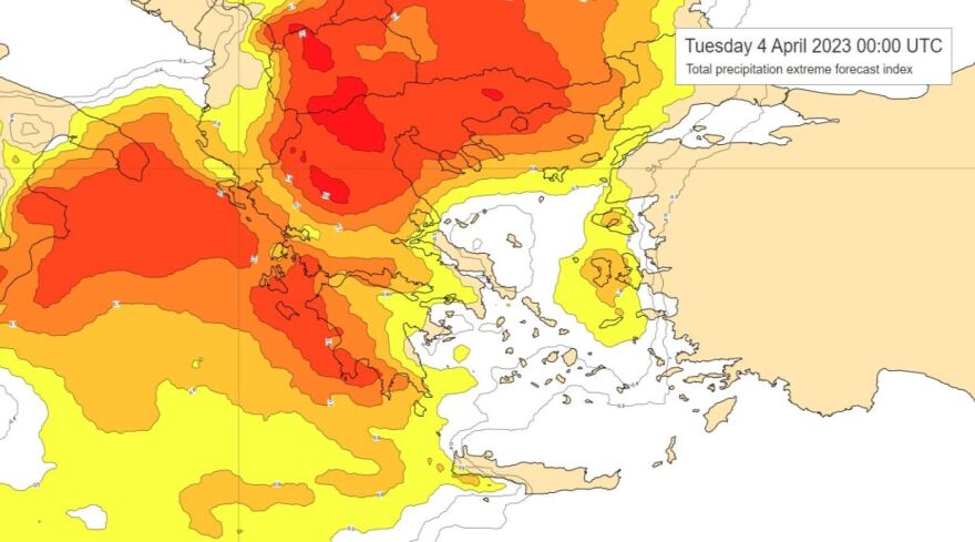 Κακοκαιρία ILINA: Νέο έκτακτο δελτίο επιδείνωσης καιρού - Ποιες περιοχές θα πλήξει μέχρι το βράδυ της Τρίτης