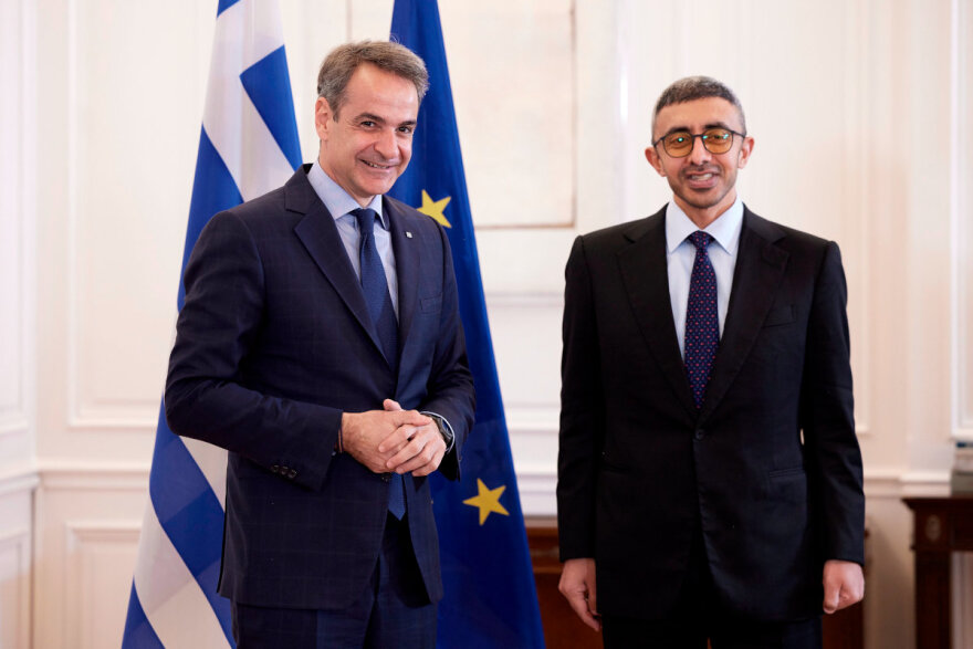 Μητσοτάκης: Συναντήθηκε με τον υπουργό Εξωτερικών των ΗΑΕ - Δείτε φωτογραφίες
