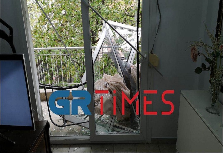 Θεσσαλονίκη: Βομβαρδισμένο τοπίο το Airbnb μετά την έκρηξη - Δείτε βίντεο και φωτογραφίες