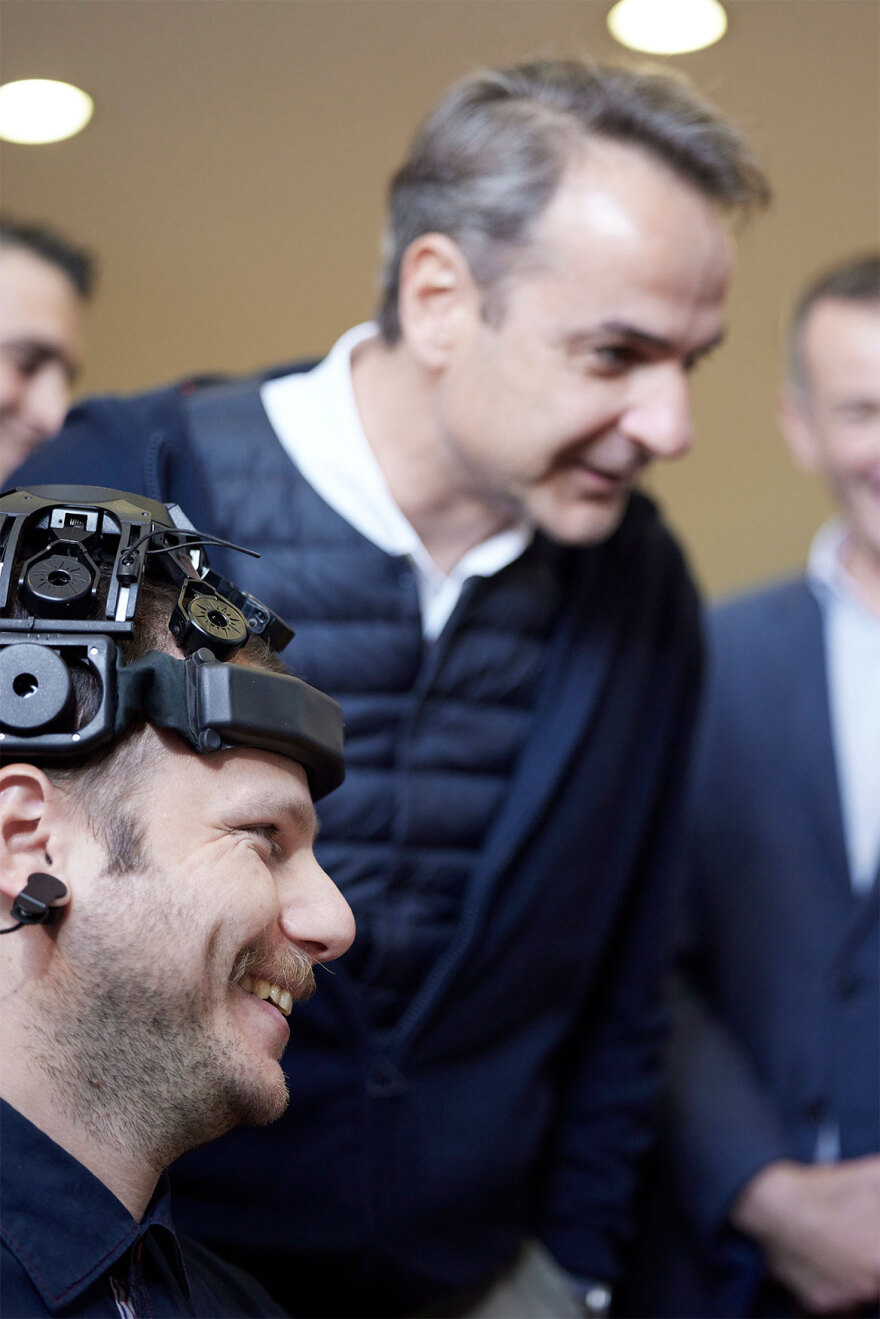 Μητσοτάκης: Επισκέφθηκε το ΕΚΕΤΑ στην Θεσσαλονίκη και έκανε βόλτα με αυτόνομο ηλεκτρικό όχημα 