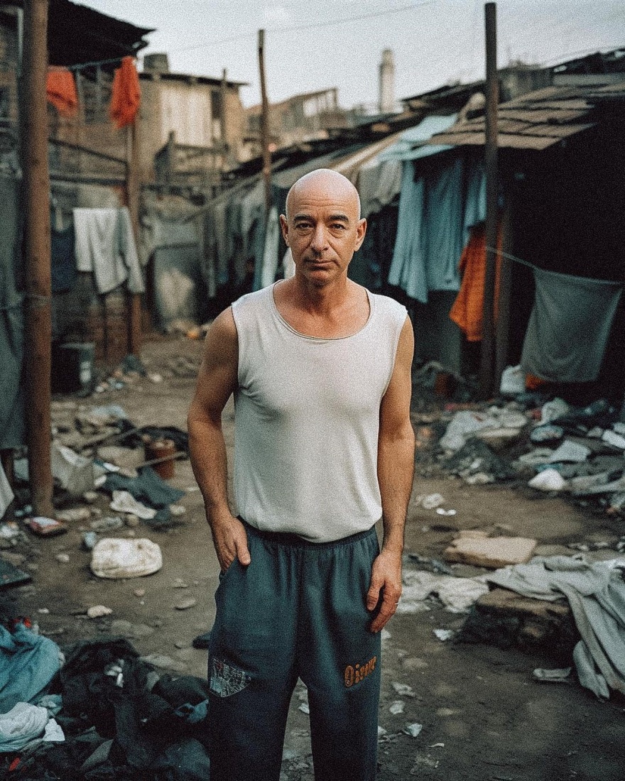 Δείτε πώς θα ήταν Γκέιτς, Τραμπ, Μασκ, Μπέζος αν ήταν φτωχοί