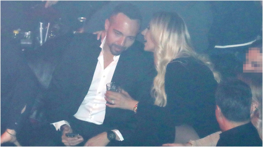 Κωνσταντίνα Σπυροπούλου και Βασίλης Σταθοκωστόπουλος στην πρώτη δημόσια έξοδο μετά τη γέννηση του γιου τους