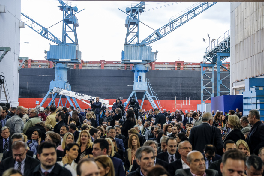 Γεωργιάδης στα Ναυπηγεία Ελευσίνας: H αποτίμηση του κυβερνητικού έργου - Στα 26,7 δισ. οι επενδύσεις το 2022