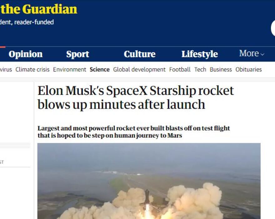 Starship: Αποτυχία ή ιστορικό επίτευγμα η έκρηξη του πυραύλου του Έλον Μασκ;