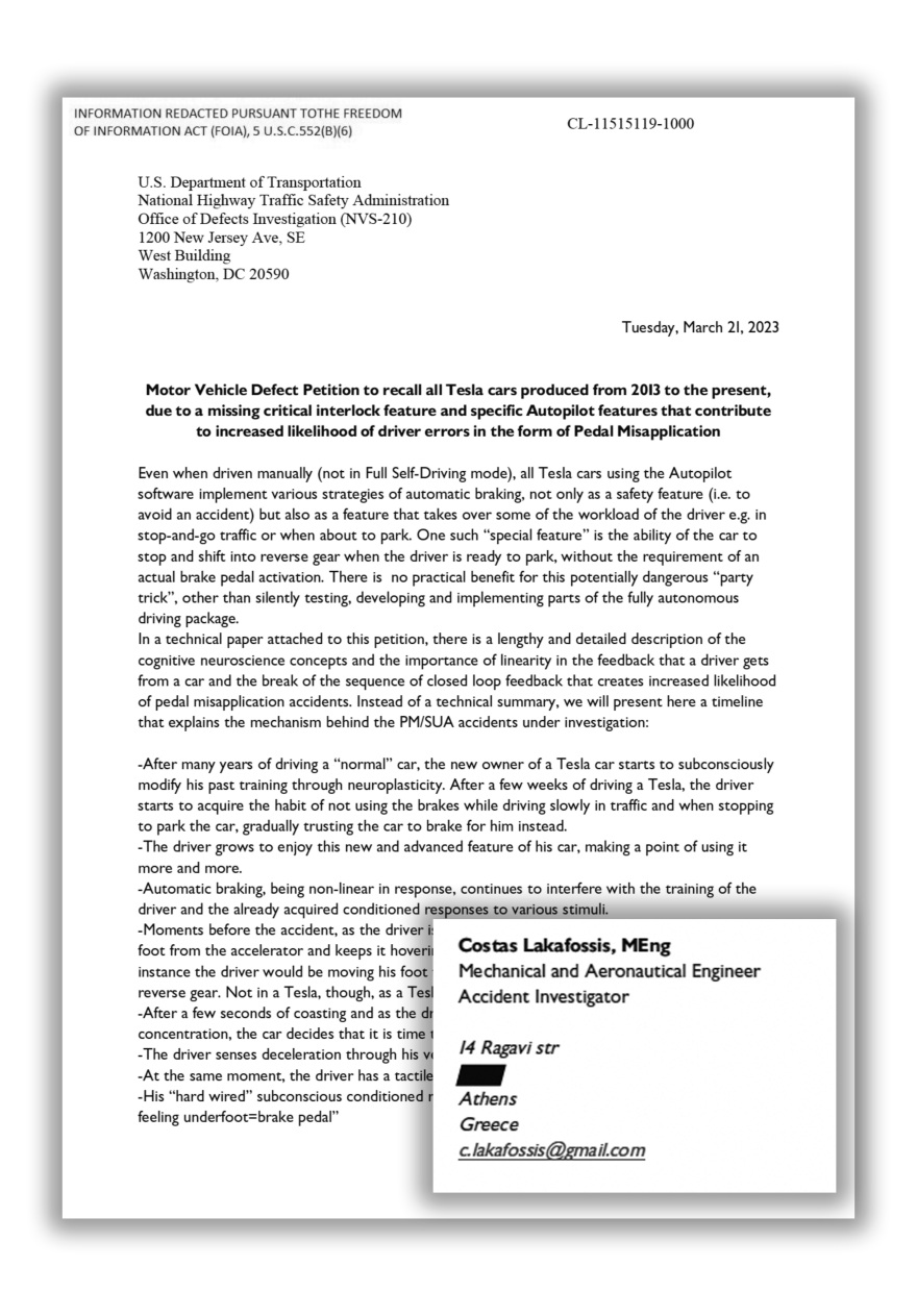 Ποιος είναι ο μηχανολόγος Κώστας Λακαφώσης που αποκάλυψε γιατί τρακάρουν τα Tesla μόνα τους 