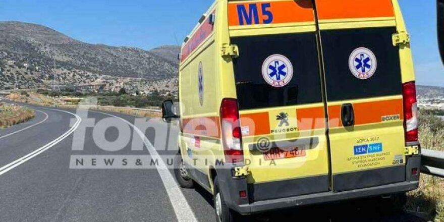 Κρήτη: Ξεκόλλησε το... λάστιχο από ασθενοφόρο του ΕΚΑΒ που μετέφερε διασωληνωμένο νεογέννητο - Δείτε φωτογραφίες