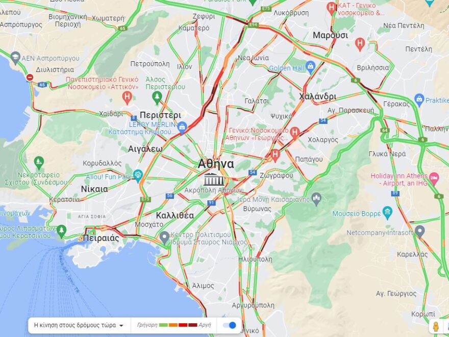 Κίνηση στους δρόμους: «Δύσκολος» ο Κηφισός - Πού υπάρχουν προβλήματα