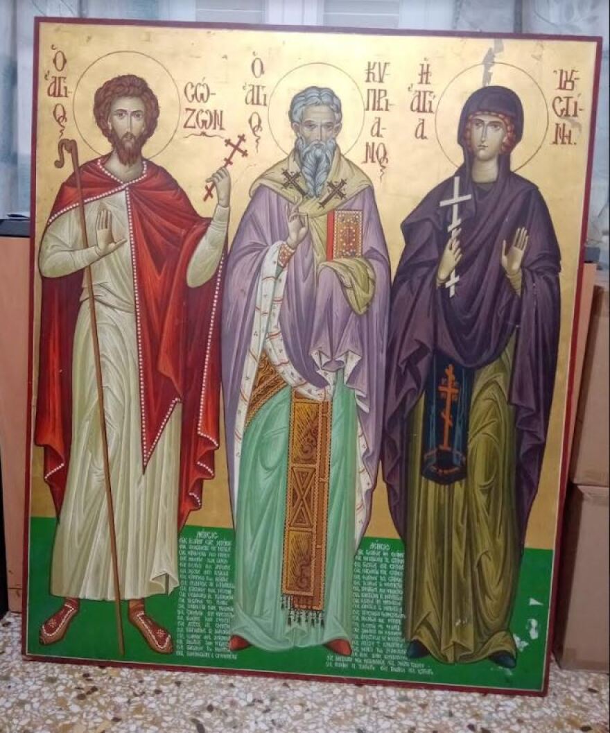 Η έρευνα για το σπρέι πιπεριού αποκάλυψε εικόνες κλεμμένες από μοναστήρια