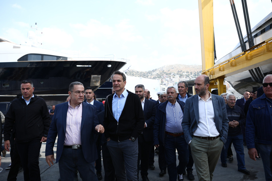 Εκλογές 2023 - Κυριάκος Μητσοτάκης: Επίσκεψη στα ναυπηγεία Περάματος - Δείτε φωτογραφίες