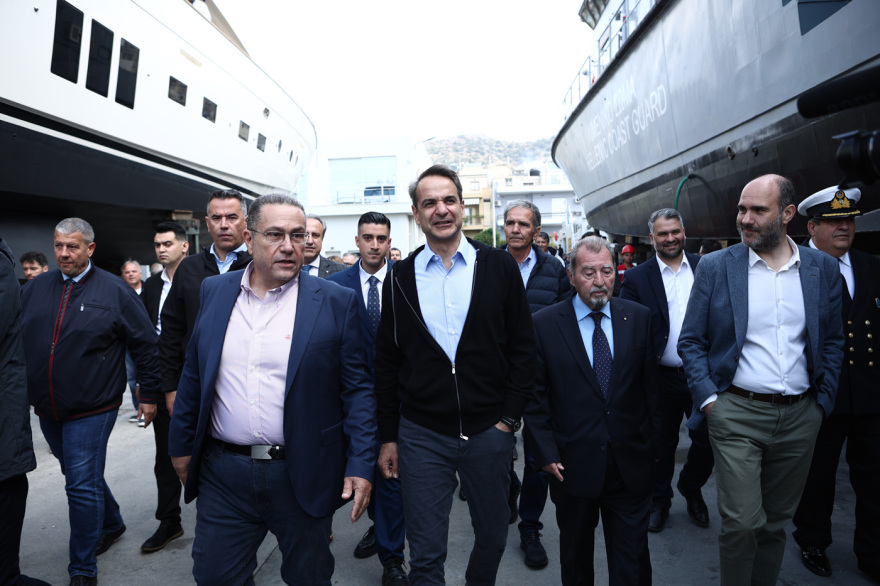 Εκλογές 2023 - Κυριάκος Μητσοτάκης: Επίσκεψη στα ναυπηγεία Περάματος - Δείτε φωτογραφίες