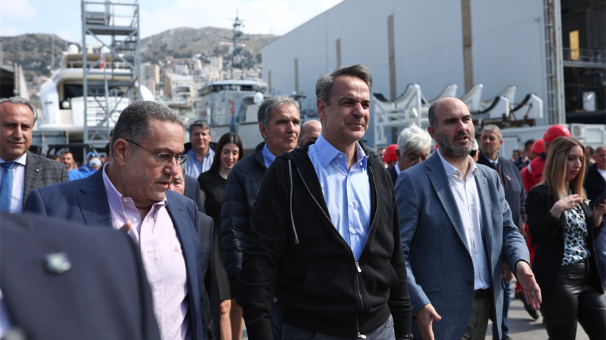 Εκλογές 2023 - Κυριάκος Μητσοτάκης: Επίσκεψη στα ναυπηγεία Περάματος - Δείτε φωτογραφίες