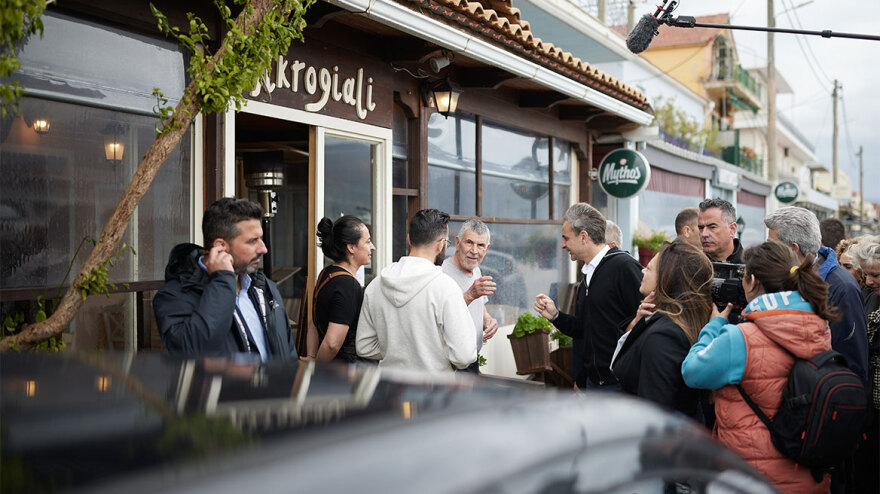 Στην Κεφαλονιά ο Κυριάκος Μητσοτάκης - «O χάρτης θα είναι συνολικά γαλάζιος»