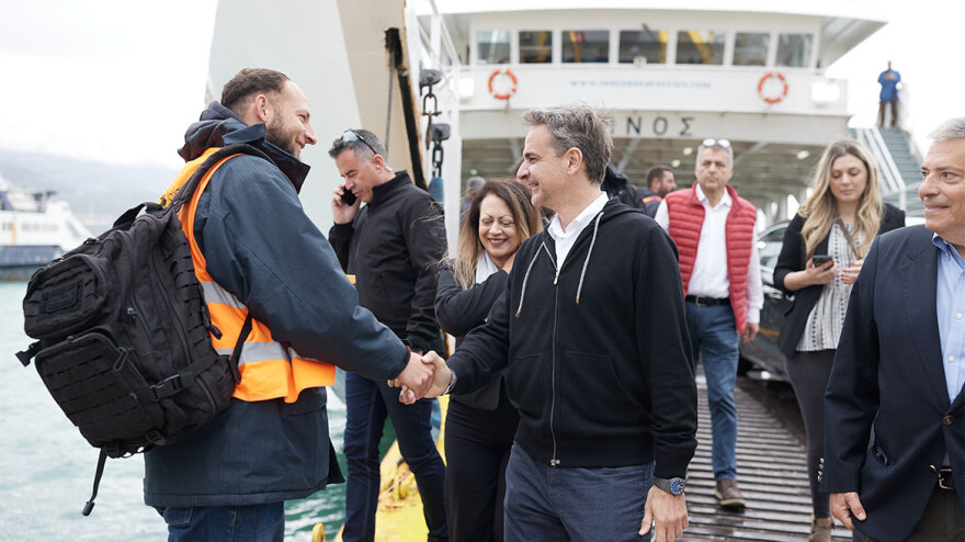 Στην Κεφαλονιά ο Κυριάκος Μητσοτάκης - «O χάρτης θα είναι συνολικά γαλάζιος»