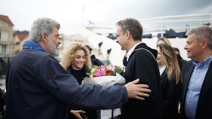 Στην Κεφαλονιά ο Κυριάκος Μητσοτάκης - «O χάρτης θα είναι συνολικά γαλάζιος»