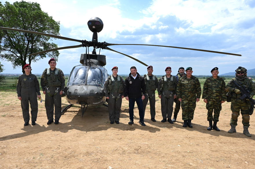 Ερκείος Ζευς: Ο Νίκος Χαρδαλιάς σε άσκηση εθνοφυλάκων στην Κομοτηνή