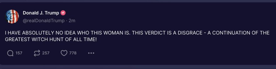 Ένοχος για τη σεξουαλική κακοποίηση της Τζιν Κάρολ ο Τραμπ