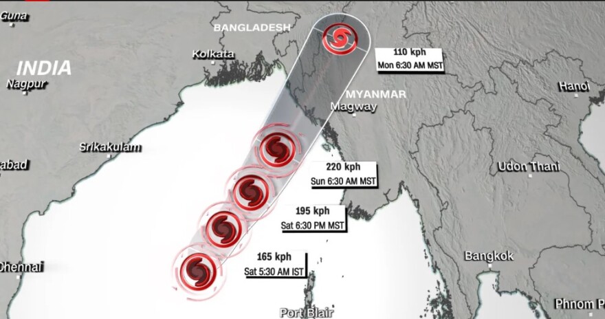 Ασία: Ο αναβαθμισμένος κυκλώνας Μόκα απειλεί τουλάχιστον ένα εκατομμύριο ανθρώπους - Φτάνει σήμερα στο Μπαγκλαντές
