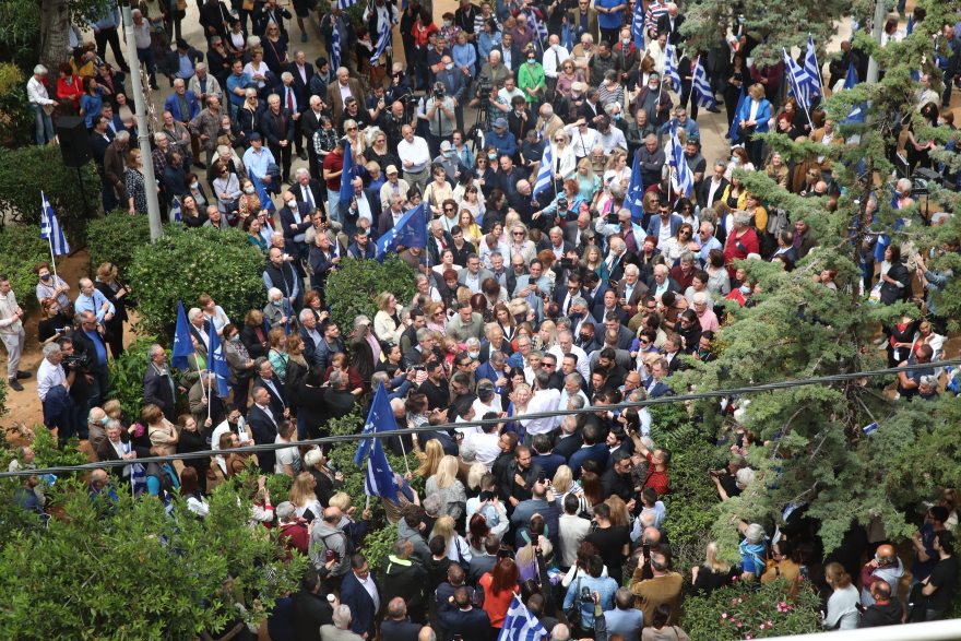 Μητσοτάκης από Ζωγράφου: «Το δίλημμα των εκλογών είναι κυβέρνηση ΝΔ με Μητσοτάκη ή κυβέρνηση ΣΥΡΙΖΑ με Τσίπρα», λέει ο πρωθυπουργός