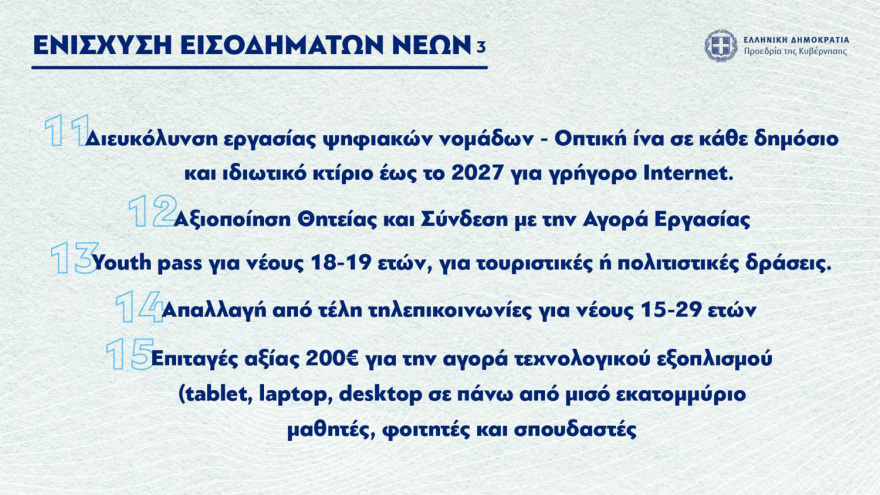 Σκέρτσος: Οι 60+ πολιτικές της κυβέρνησης για ισότητα, γυναίκες, νέους και οικογένειες