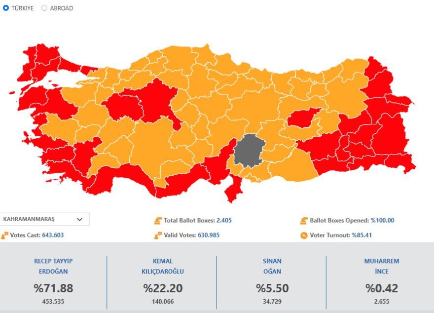 Εκλογές στην Τουρκία: Θρίαμβος Ερντογάν στις σεισμόπληκτες περιοχές - Έφτασε στο 71% στο Καχραμάνμαρας
