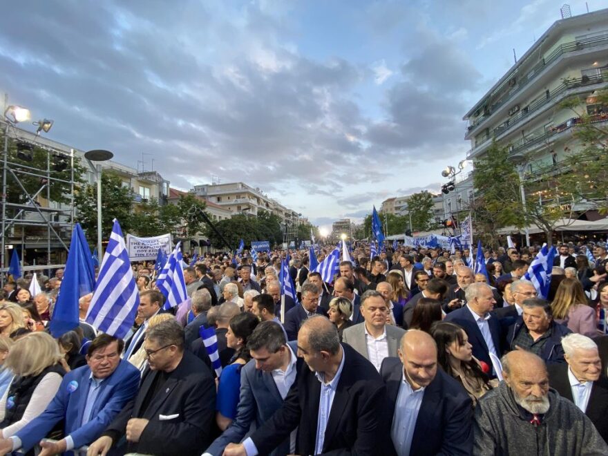 Εκλογές 2023 - Σαμαράς στην Καλαμάτα: Είμαστε το κόμμα της πατριωτικής ευθύνης - Δεν διανοούμαστε τις Πρέσπες του Αιγαίου