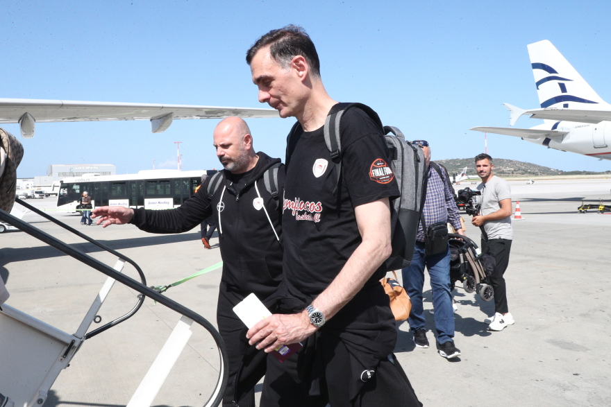 Ολυμπιακός - Euroleague: Αναχώρησε για το Κάουνας - Δείτε βίντεο και φωτογραφίες 