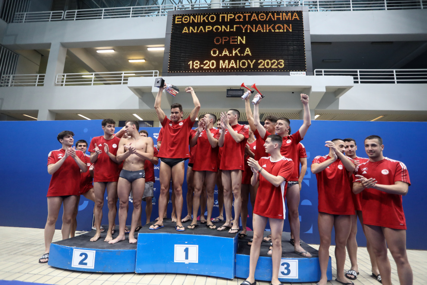  Ολυμπιακός: Πρωταθλητής Ελλάδας για 64η φορά στην κολύμβηση - Δείτε βίντεο και φωτογραφίες 