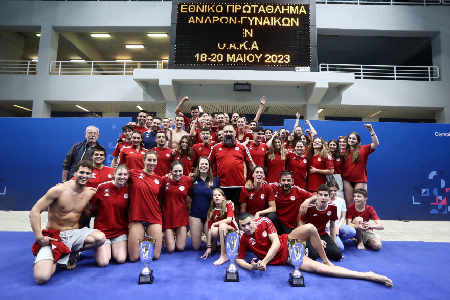  Ολυμπιακός: Πρωταθλητής Ελλάδας για 64η φορά στην κολύμβηση - Δείτε βίντεο και φωτογραφίες 